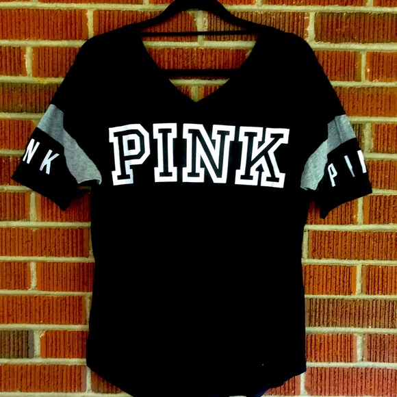 PINK Victoria's Secret Tops - VICTORIA’S SECRET PINK GRAPHIC TEE WOMEN’S SIZE SMALL